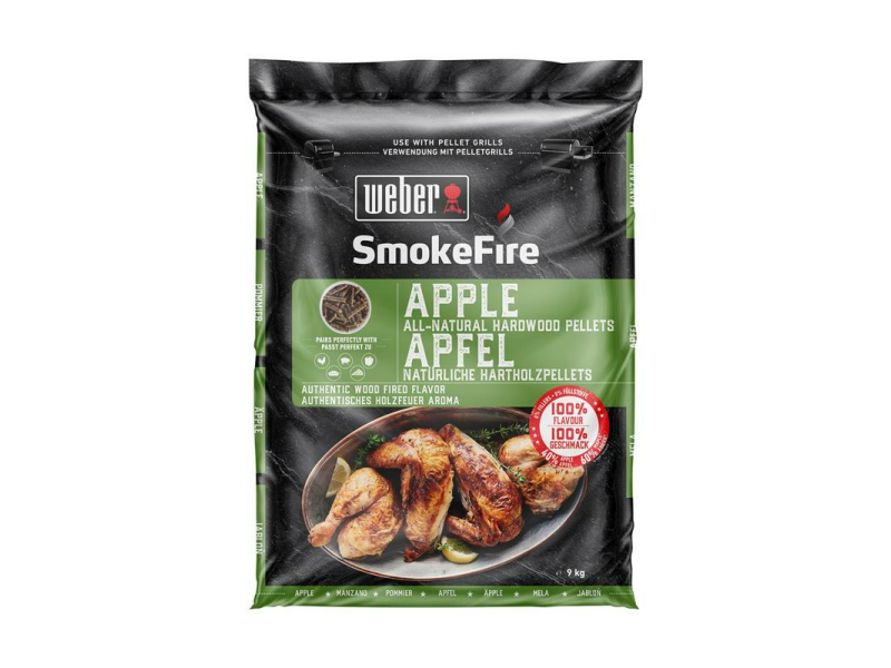 Weber SmokeFire 100% natürliche Holzpellets Apfelholz 9 kg