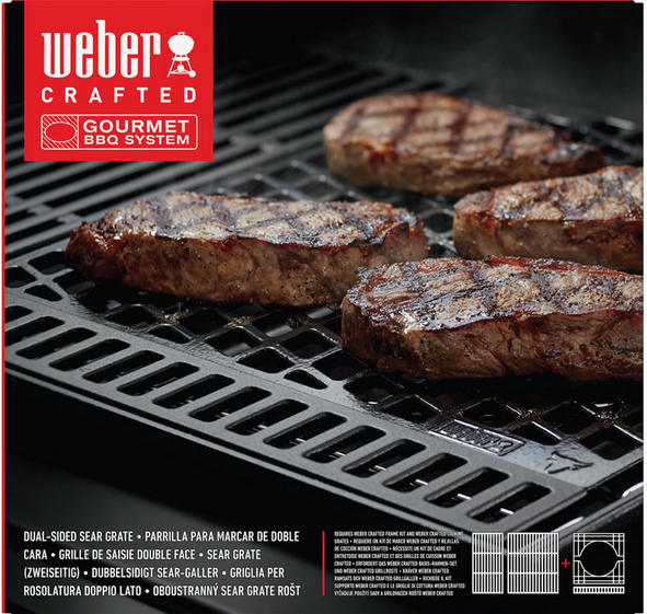 Weber CRAFTED Sear Grate - Gourmet BBQ System zweiseitig, groß
